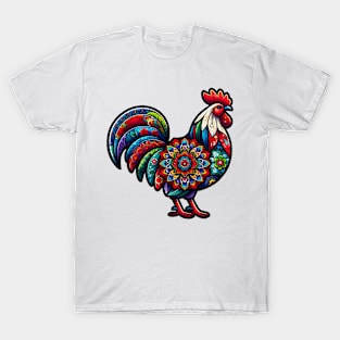 Mandala Rooster T-Shirt